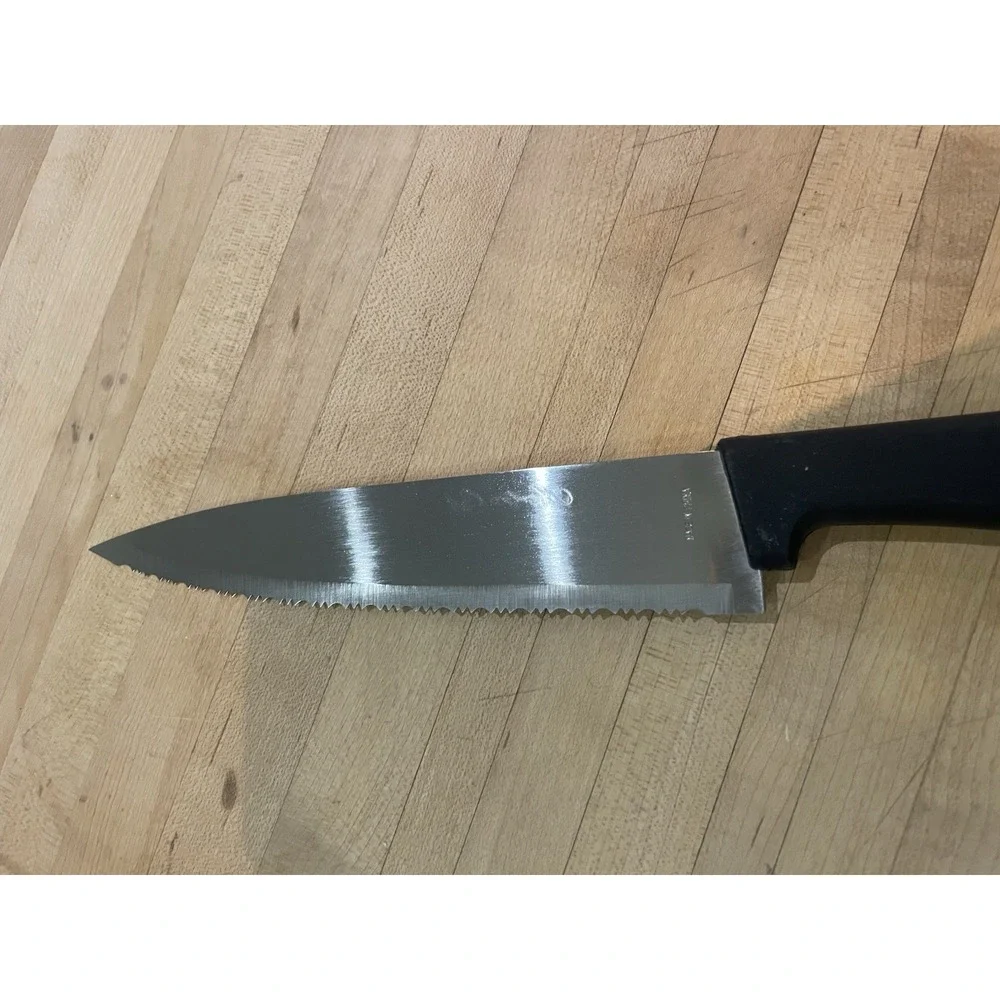 Master Cut by Jessco Chef Knife Stainless Steal w/Sleeve Serrated Cutlery 13